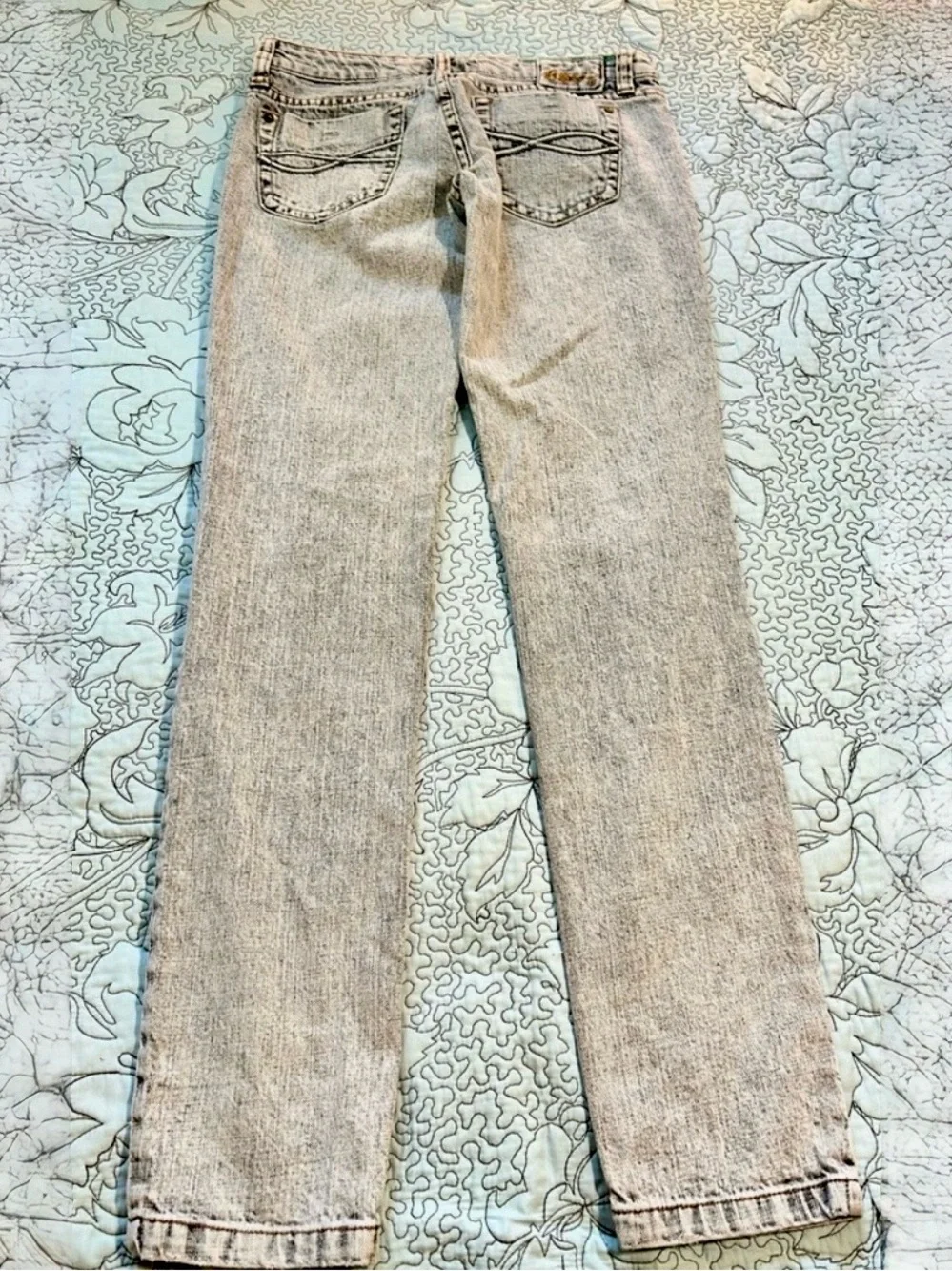 Billabong The Skinny Retro Mineral Wash Worn Denim Skinny Jeans Size 3